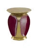 Malmo Red & Gold Accent Table