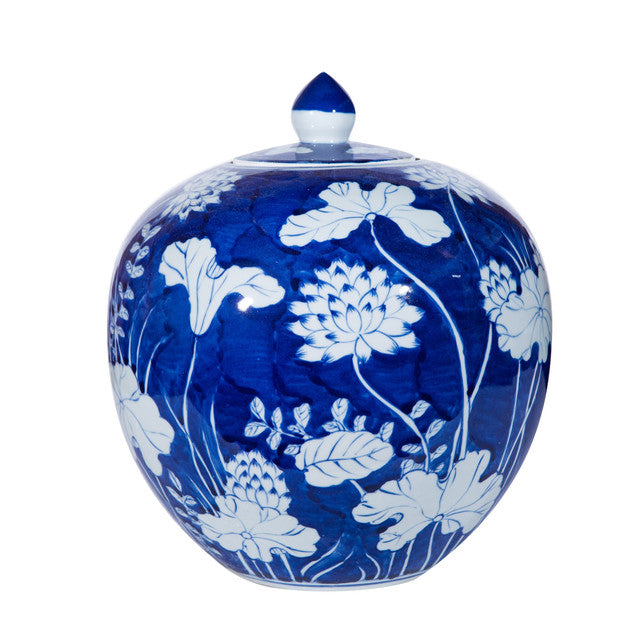 Blue Lotus Melon Jar