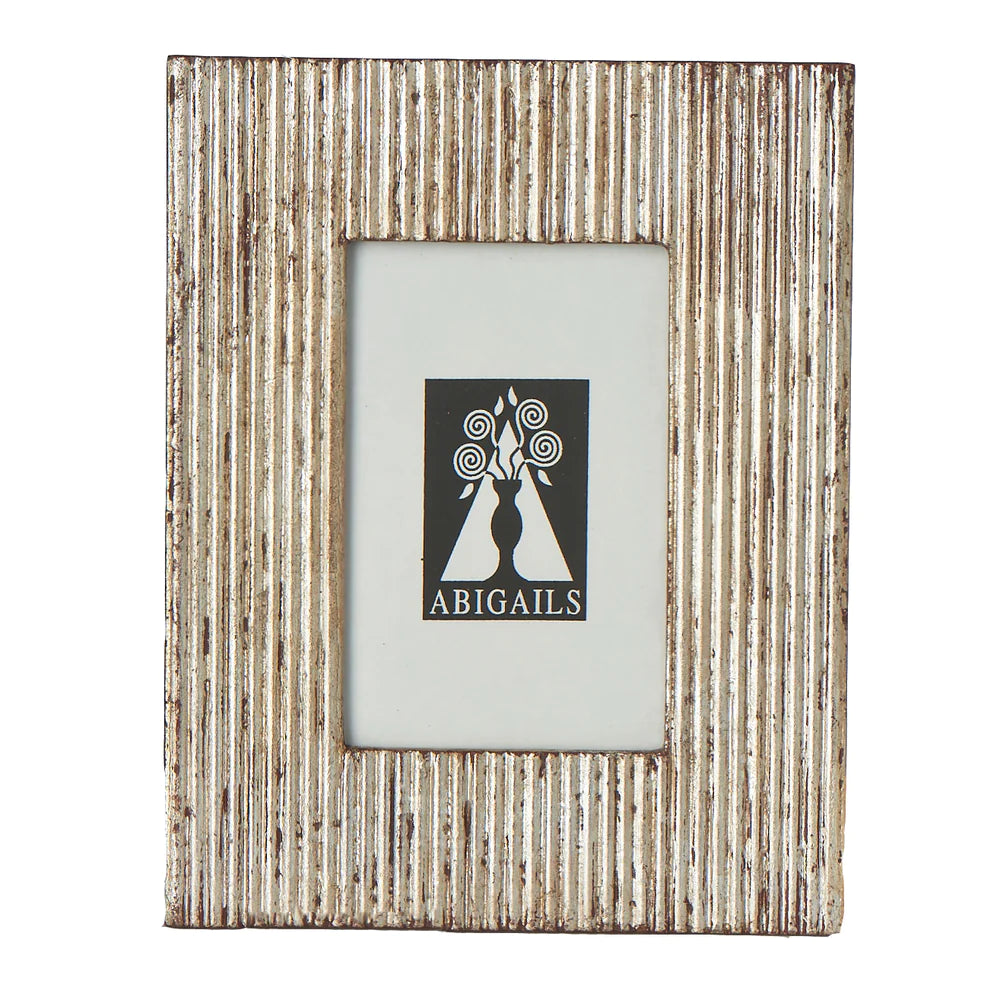 Frame, Carved Wood w/ Silver Finish