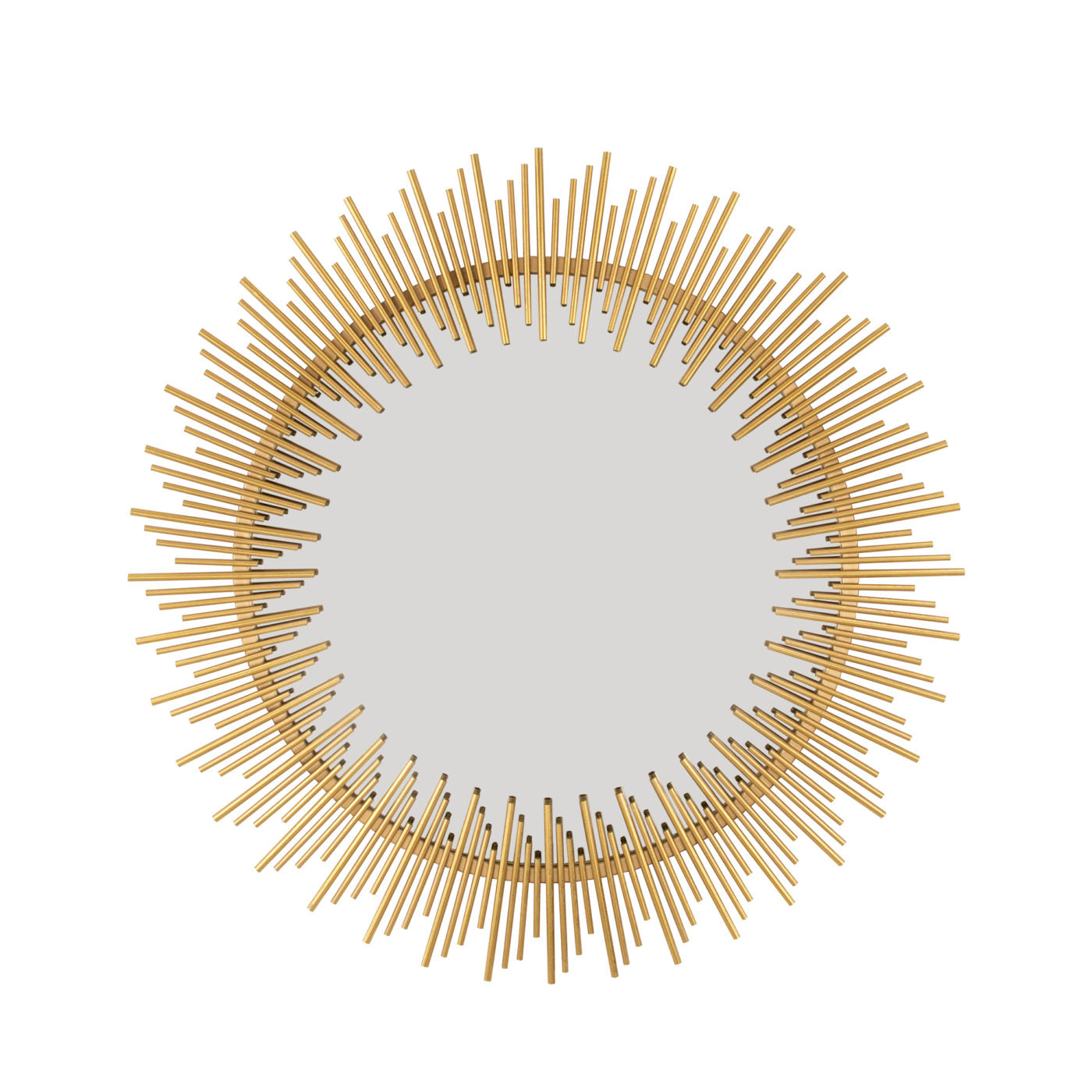 Gold Sunburst Round Mirror