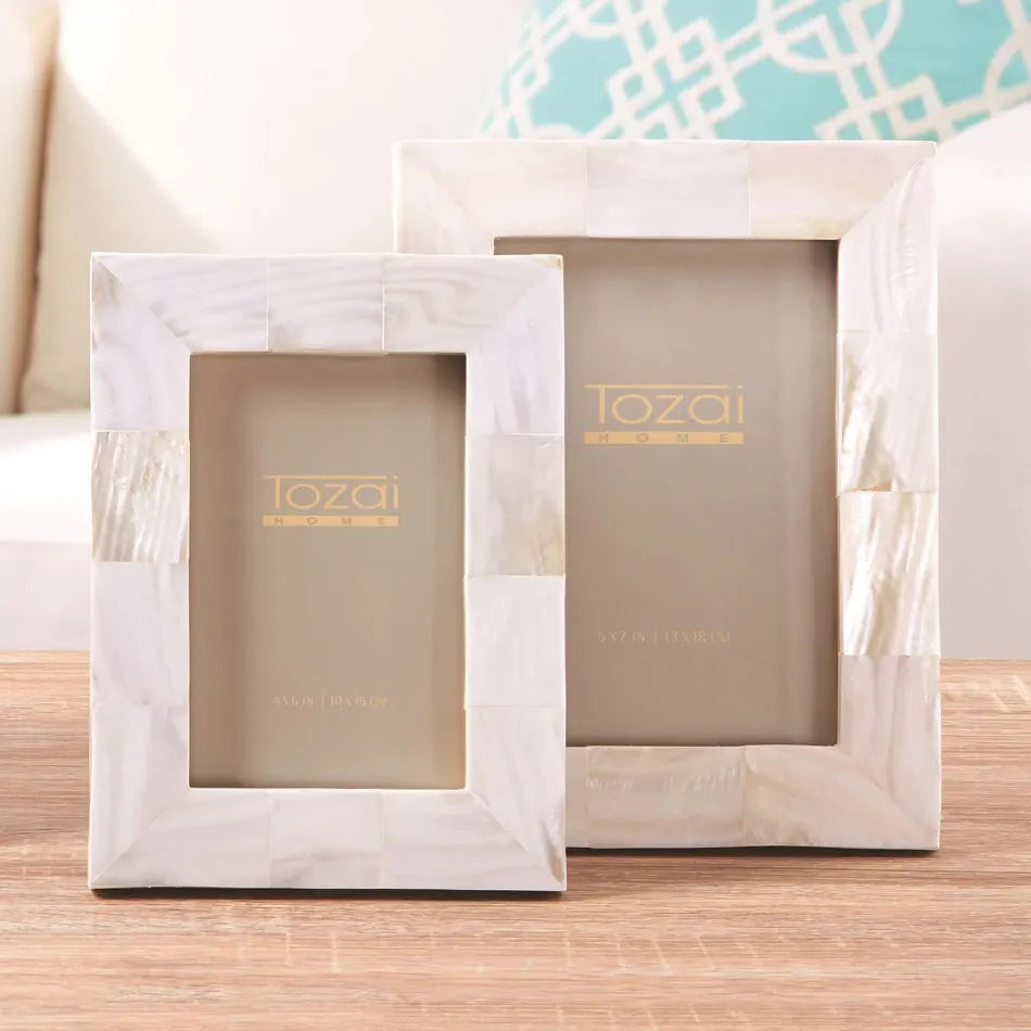 PEARLY WHITE FRAME 4" X 6"