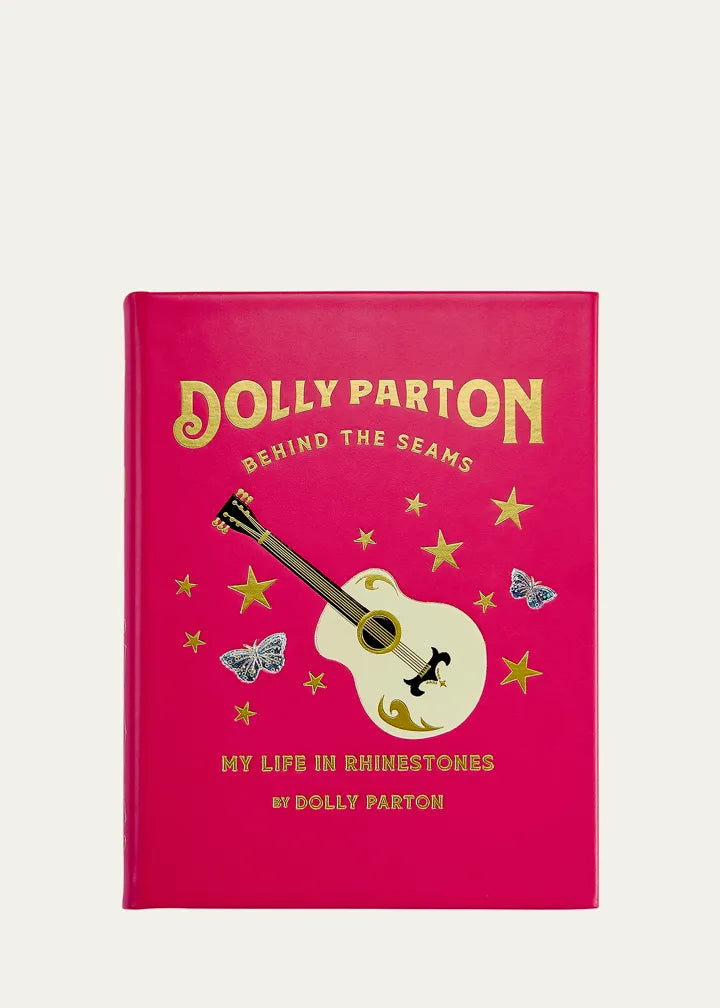 "Behind the Seams: My Life in Rhinestones" Leather-Bound Book by Dolly Parton