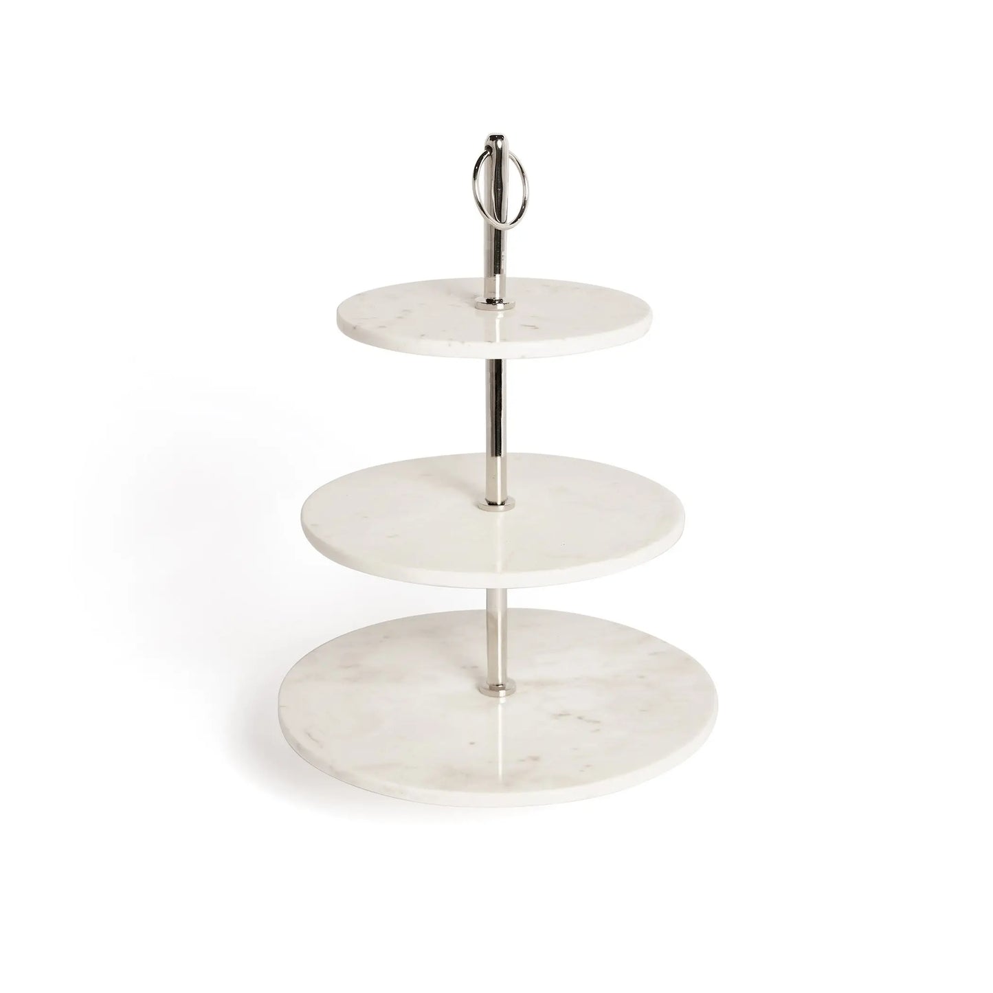 Round Marble Fruit Stand