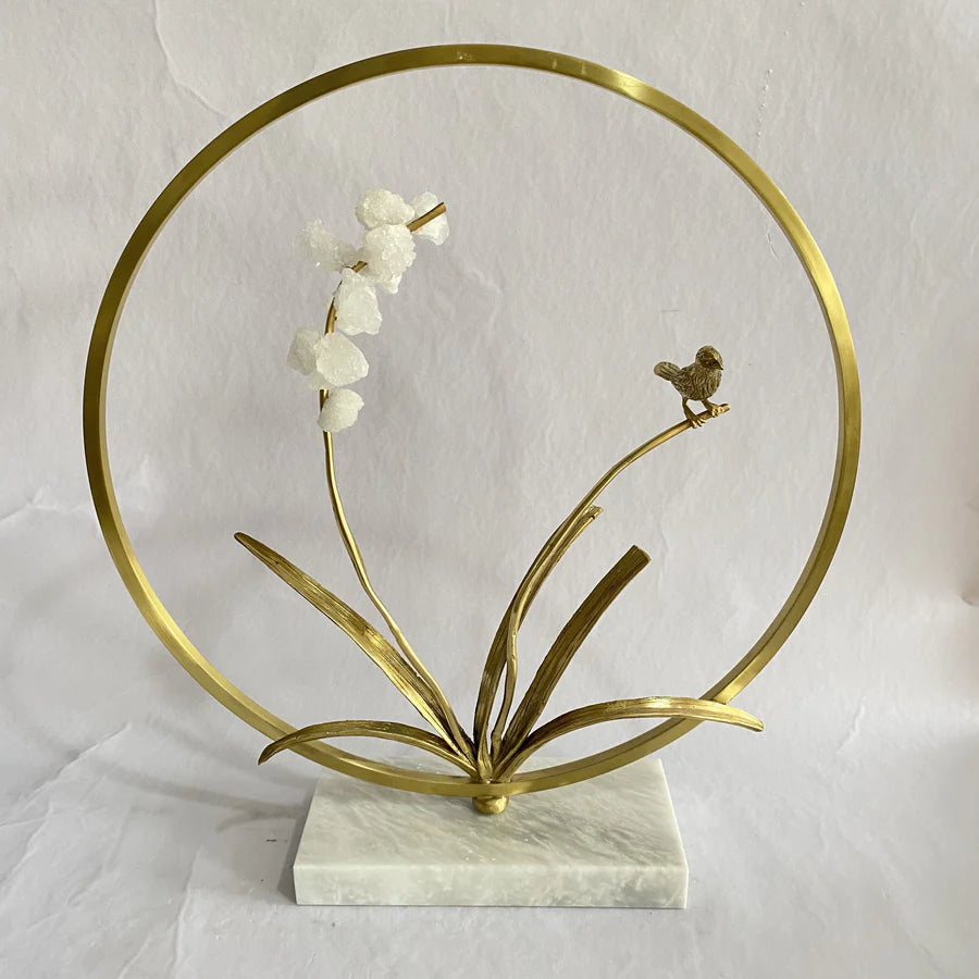 Mia Gold Circle Ornament