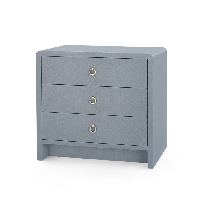 BRYANT 3-DRAWER SIDE TABLE, WINTER GRAY