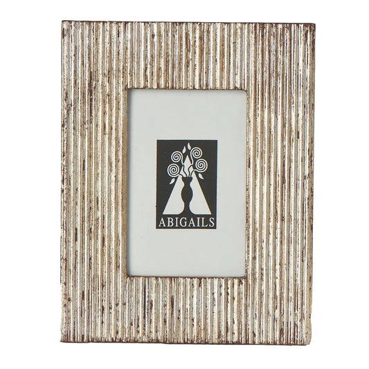 Frame, Carved Wood w/ Silver Finish