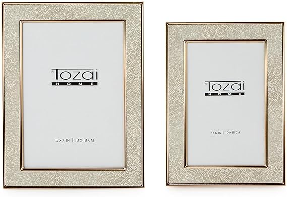 Astor, Cream Shagreen Photo Frame 8 X 10