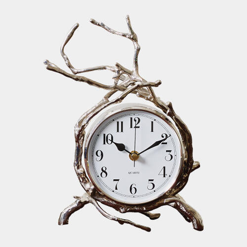 Twig Clock-Nickel