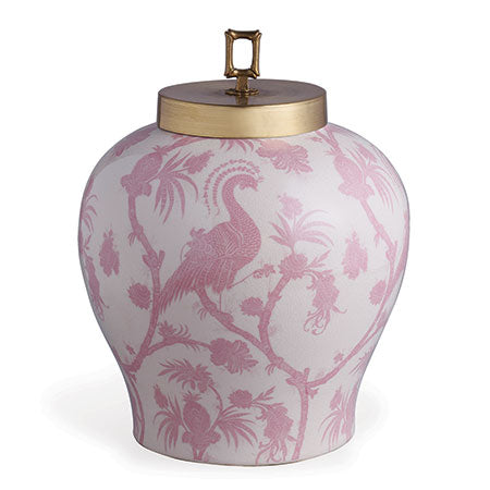 Balinese Peacock Pink Jar