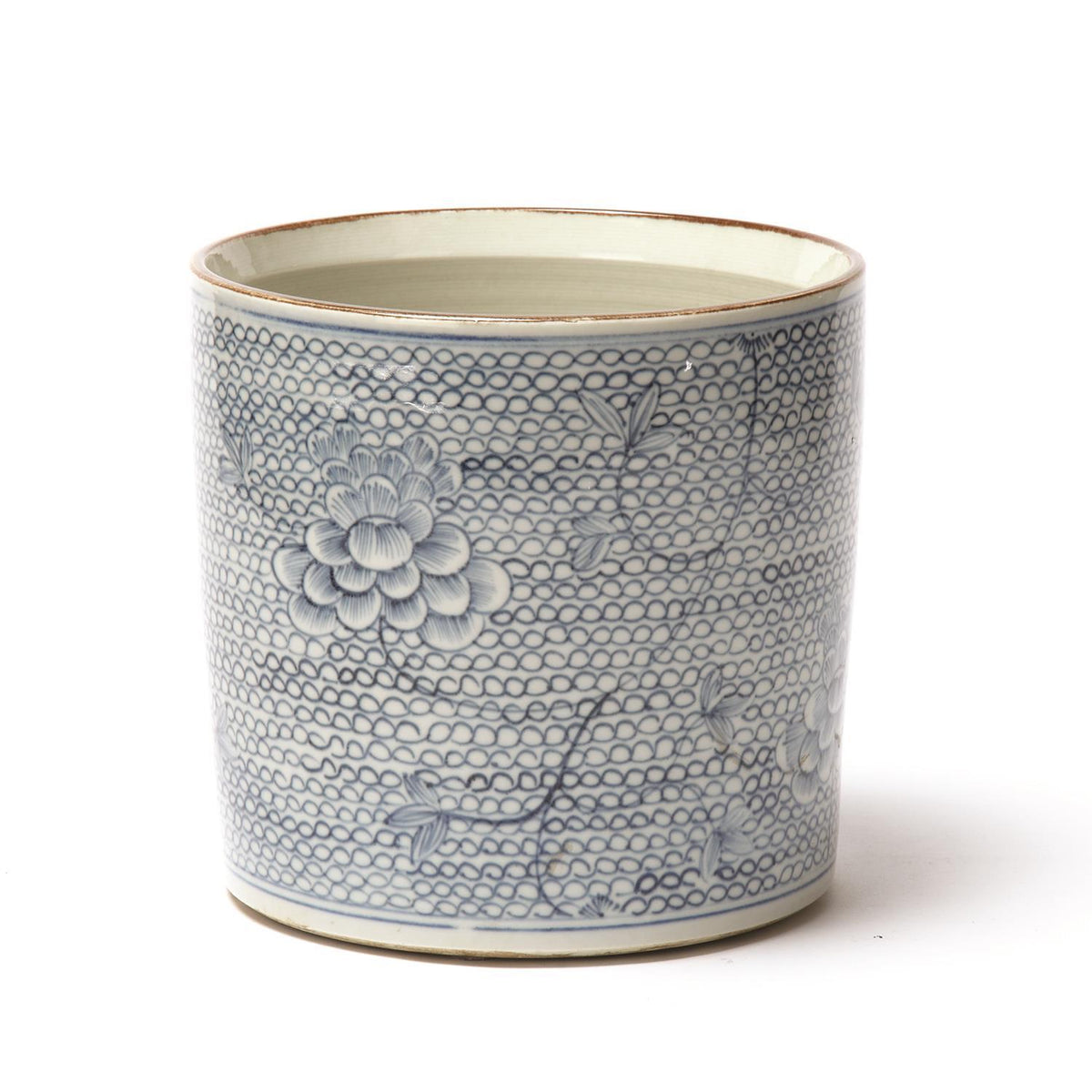 Blue & White Chrysanthemum Vase/Planter