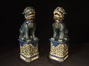 BLUE/GREEN FOO DOGS