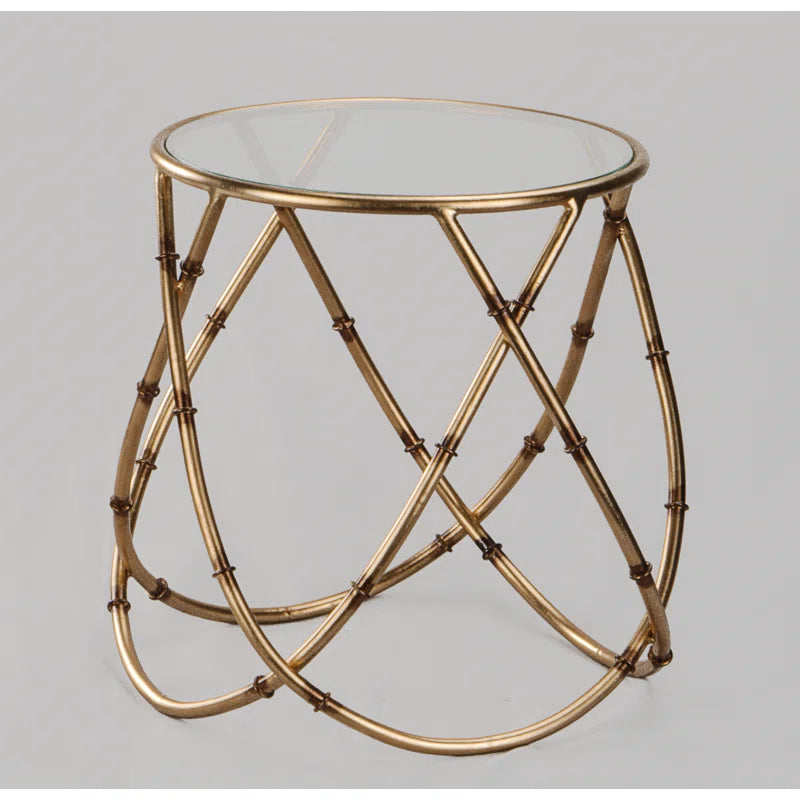 Gyro Bamboo Side Table