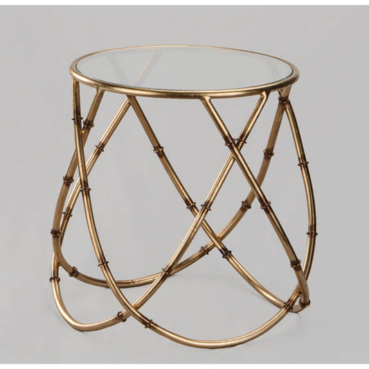 Gyro Bamboo Side Table