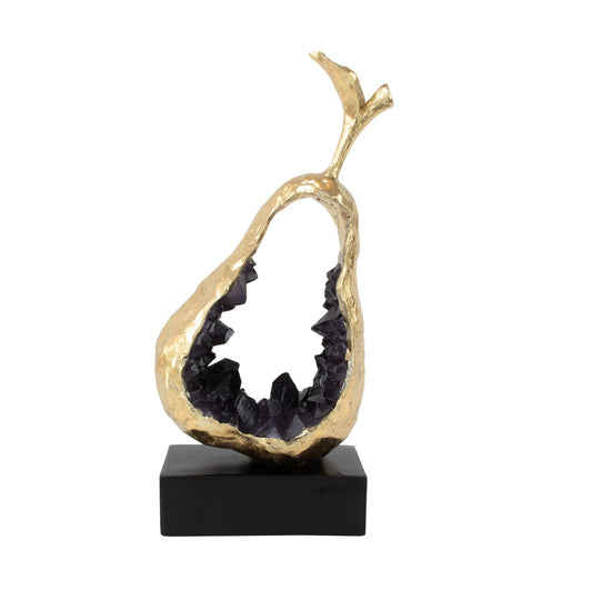 Gold Pear Silhouette