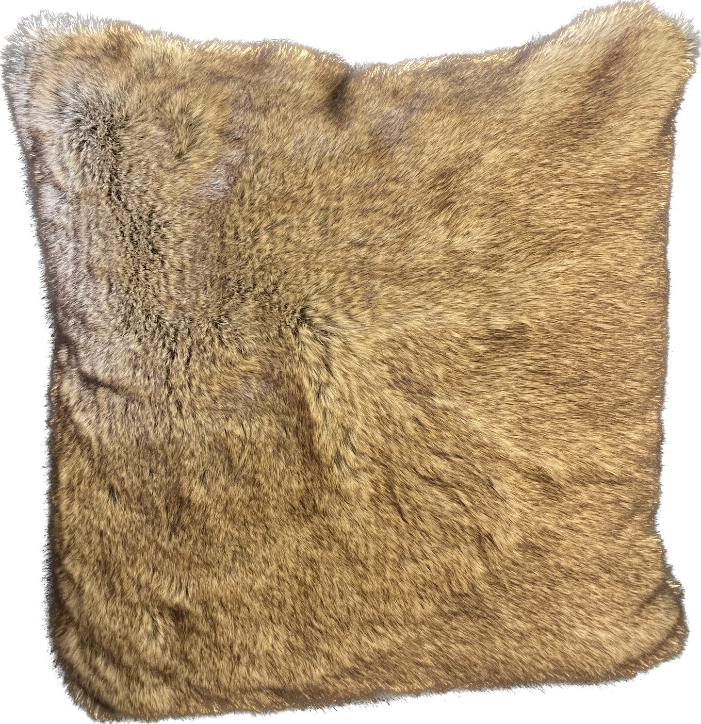 BROWN FUR PILLOW