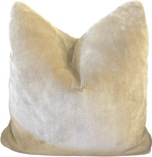 GREIGE FUR PILLOW