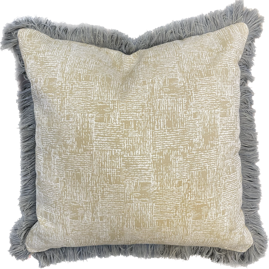 TAN BLOCK PILLOW