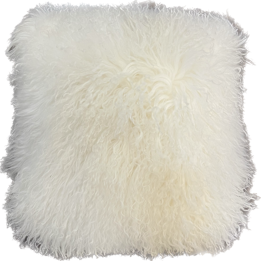 WHITE FUR PILLOW