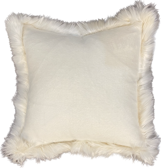 FUR TRIM PILLOW