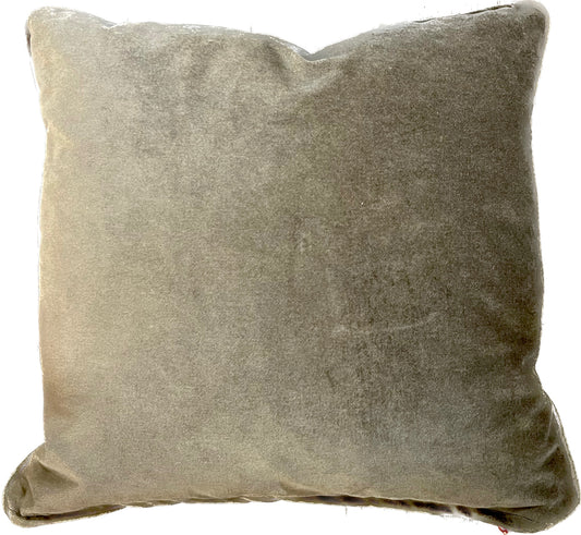 BROWN VELVET PILLOW