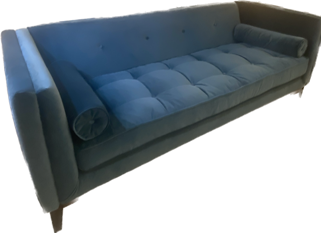 Blue Velvet Hartley Sofa