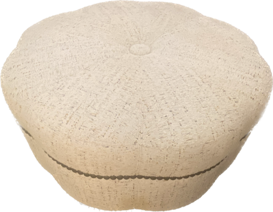 Cream Boucle Ottoman