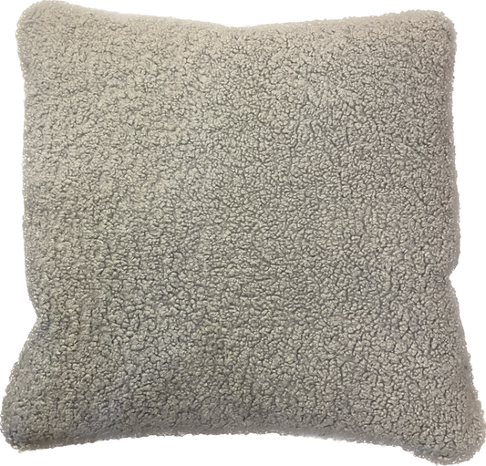 GREY BOUCLE PILLOW