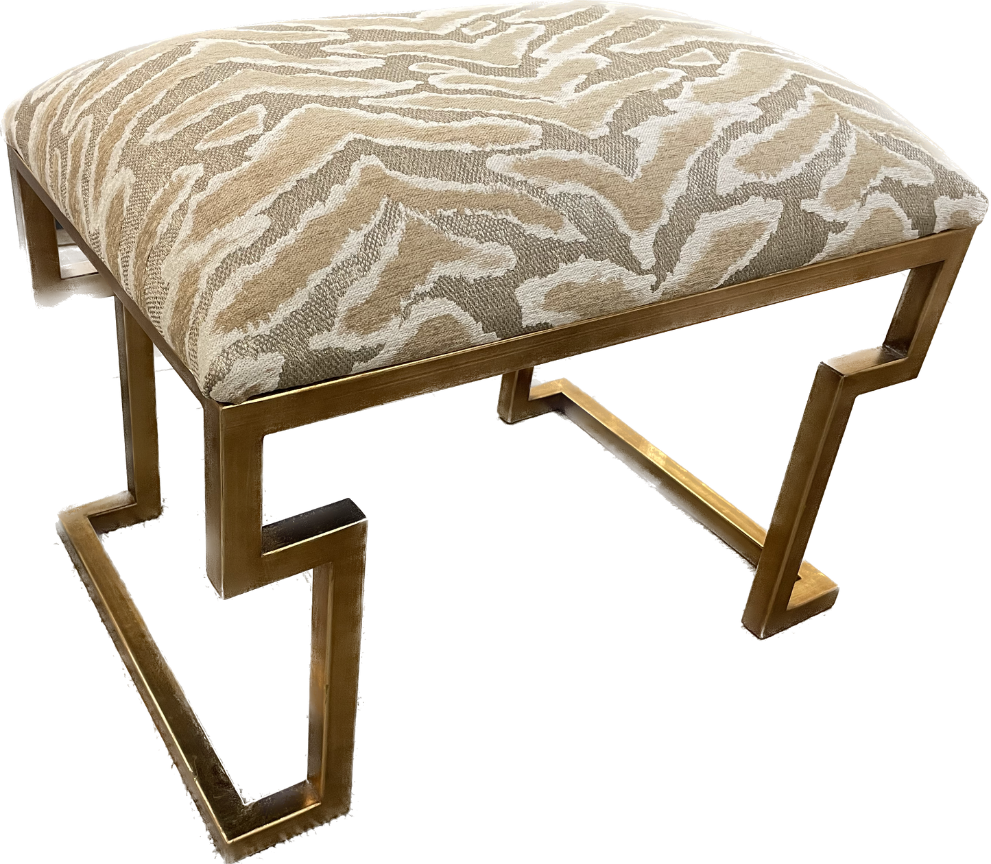 GOLD ZEBRA BENCH