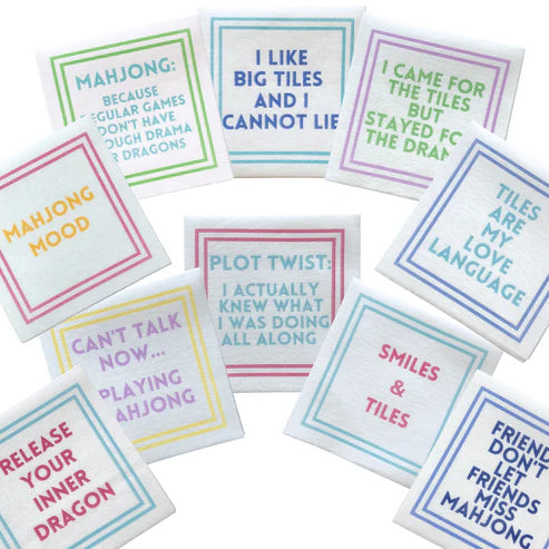 Mahjong Cocktail Napkins