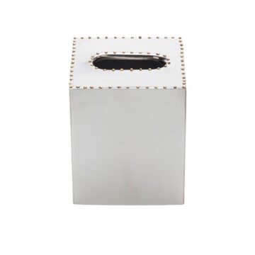 Nickel and Gold Bead Tissue Box