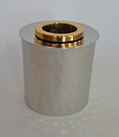 Gold Ring Round Tissue Box