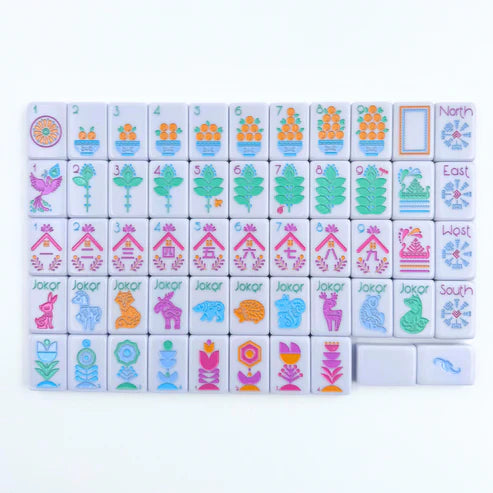 Scandinavian Folk Art Series Mahjong Tile Set