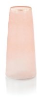 Palest Of Pink Glass Vase- Tall