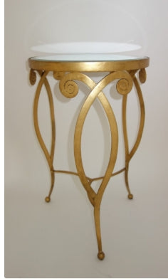 Antique Gold Art Round Deco Table