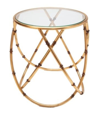 Gyro Bamboo Side Table