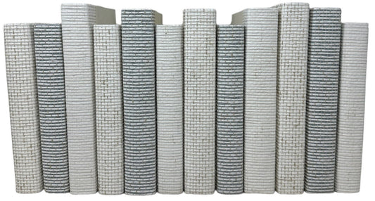 12 Vol. Woven Mix of White