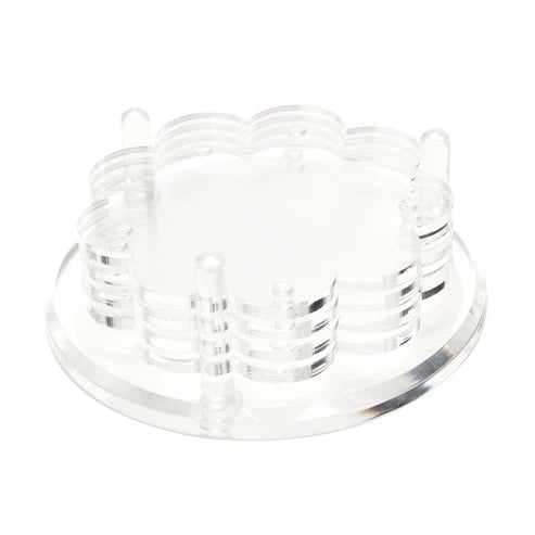 Scallop Drink Coasters - Clear