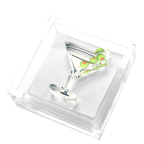 Cocktail Napkin Holder - Martini