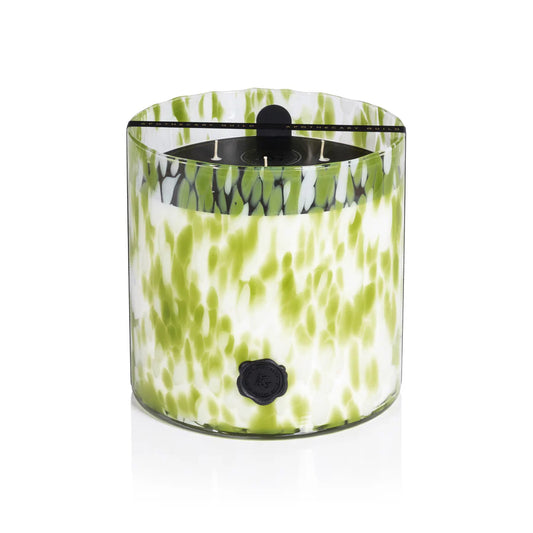 Apothecary Guild Opal Glass Five-Wick Candle Jar-GREEN