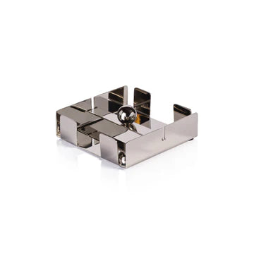 Basso Cocktail Napkin Holder - Polished Nickel