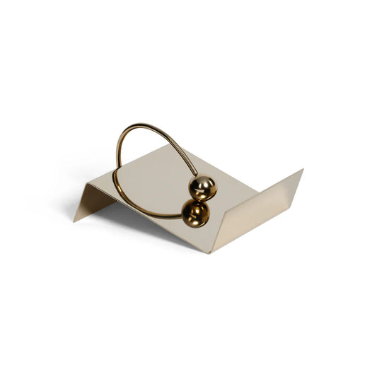 Sleek Cocktail Napkin Holder - Polished Gold