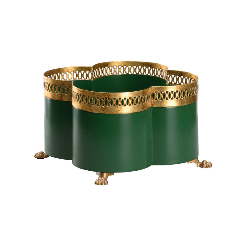 Tracery Cachepot - Green