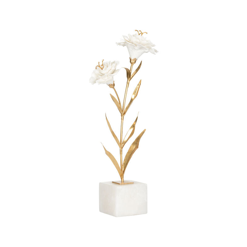 Carnation on Alabaster Stand