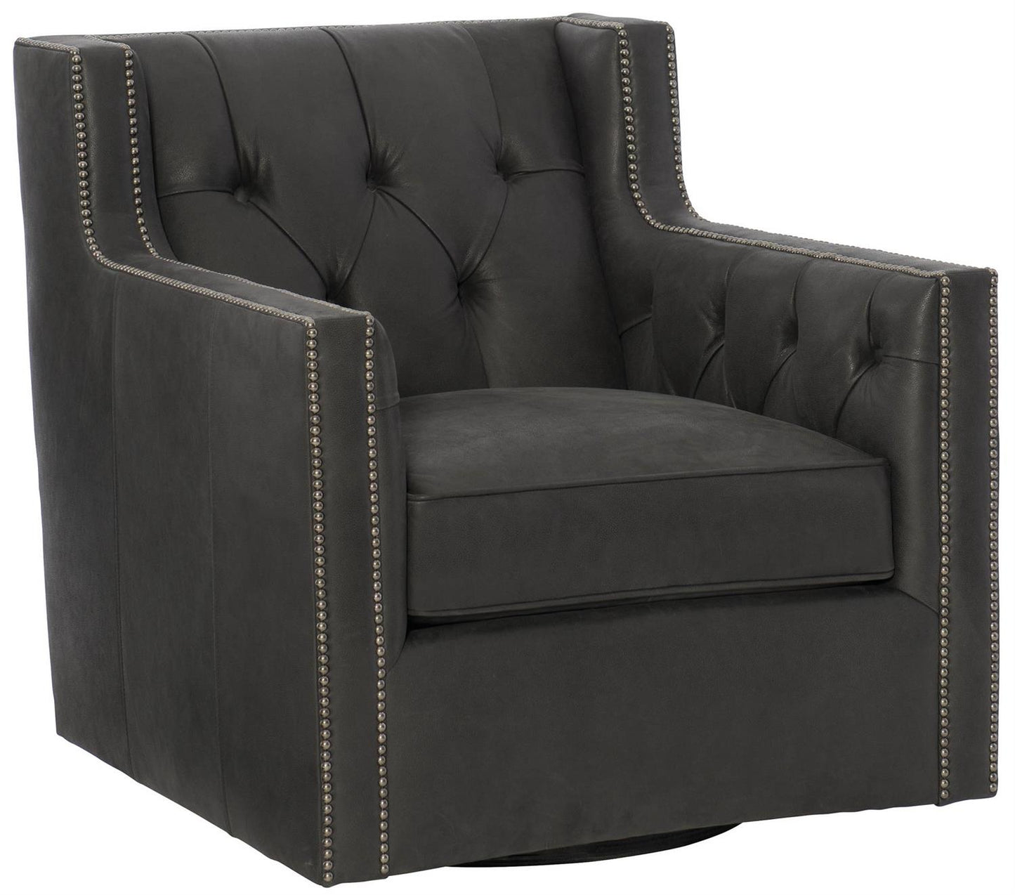 Candace Leather Swivel Chair